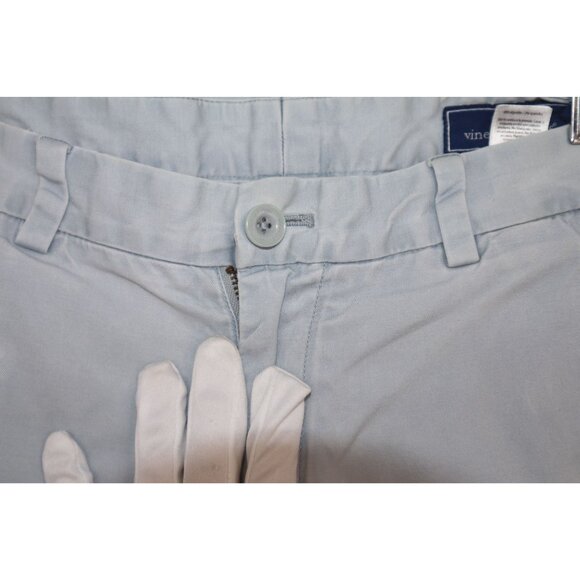 Vineyard Vines Mens Chino Shorts S 28 Light Blue Cotton Blend Old Money Casual - Picture 6 of 9